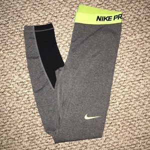 Nike pro full length leggings, size medium
